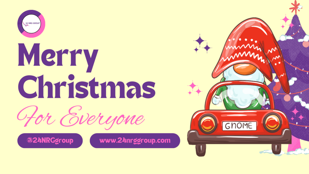 24 NRG Group photo design, wishing a Merry Christmas to everyone